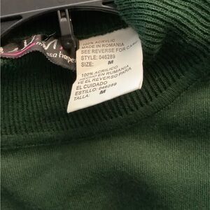 Vintage Melissa Harper Dark Green
Mock Turtleneck Long Sleeve Dresss
Size M